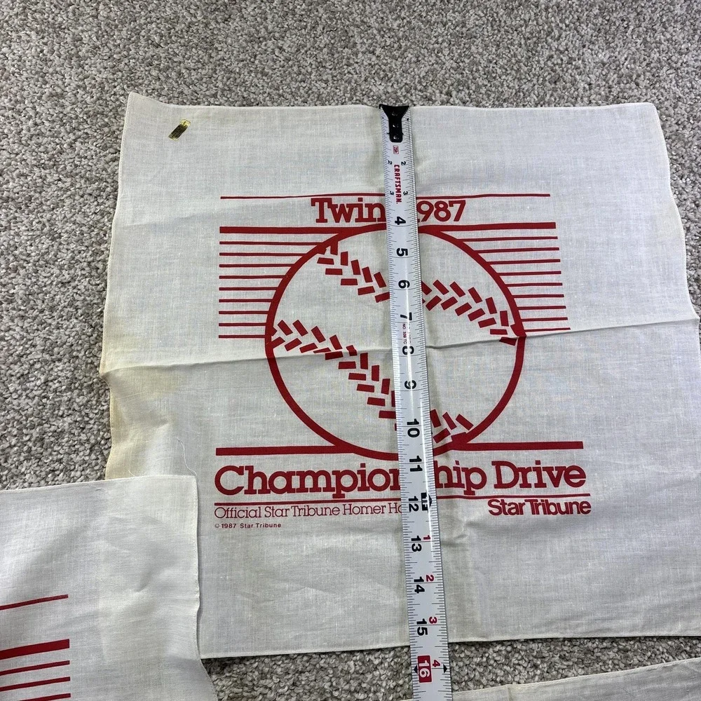 Vintage 1987 Minnesota Twins Towel Set Of 3 MLB‎ Star Tribune Homer Hanky